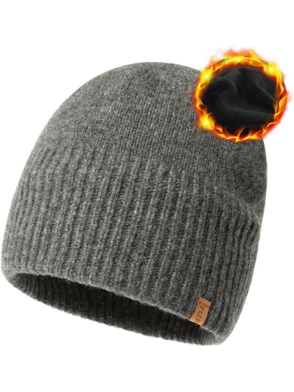 Cozy Merino Wool Beanie with Soft Fleece Lining | Warm Winter Hat for Cold